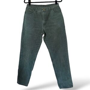 Y2K Vintage Wrangler Women’s High Rise Straight Leg Mom Jeans Deep Green Size 8